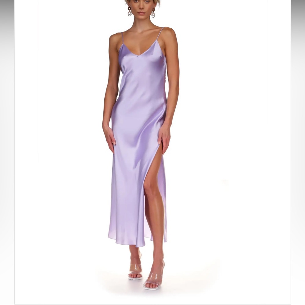 DANNIJO LILAC SLIP DRESS